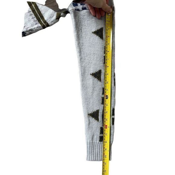 J. Crew Abstract Fair Isle Sweater size S Wool Blend - Picture 7 of 9